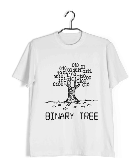 Computer Science Coder Binary Tree Engineering Casual Graphic Printed T-Shirt for Men