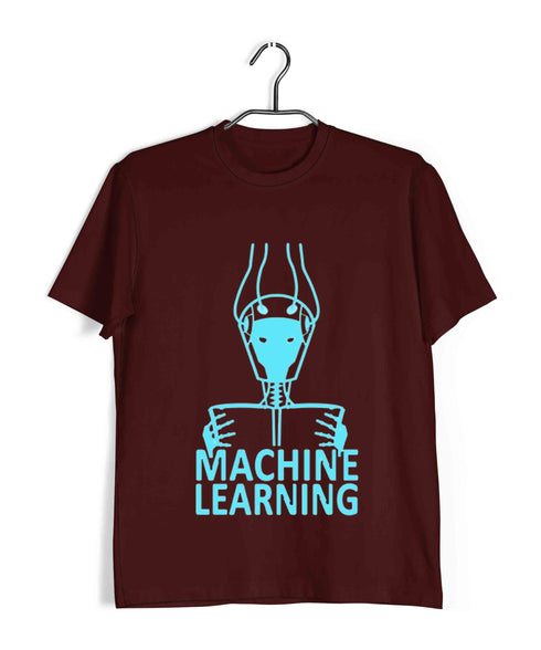 Computer Science Machine is Learning Engineering Casual Graphic Printed T-Shirt for Men