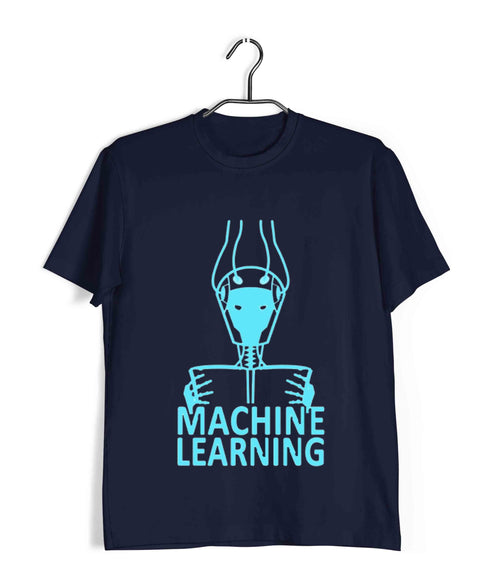 Computer Science Machine is Learning Engineering Casual Graphic Printed T-Shirt for Men