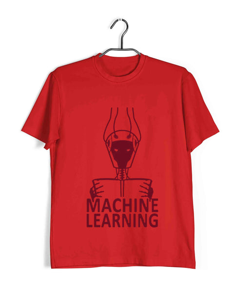 Computer Science Machine is Learning Engineering Casual Graphic Printed T-Shirt for Men