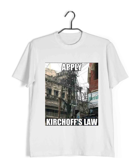 Apply Kirchoff's Law Engineering Electrical Engineering Casual Graphic Printed T-Shirt for Men
