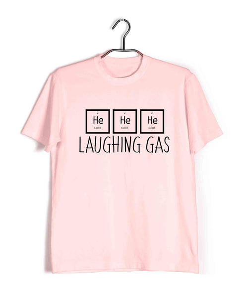Chemistry Laughing Gas Hehehe Science Nerd Casual Graphic Printed T-Shirt for Men