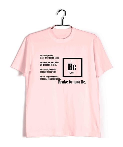 Chemistry Sarcastic Praise Helium Science Nerd Casual Graphic Printed T-Shirt for Men