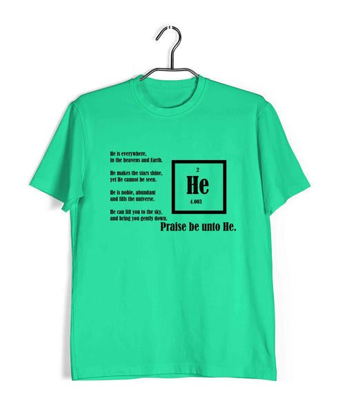 Chemistry Sarcastic Praise Helium Science Nerd Casual Graphic Printed T-Shirt for Men