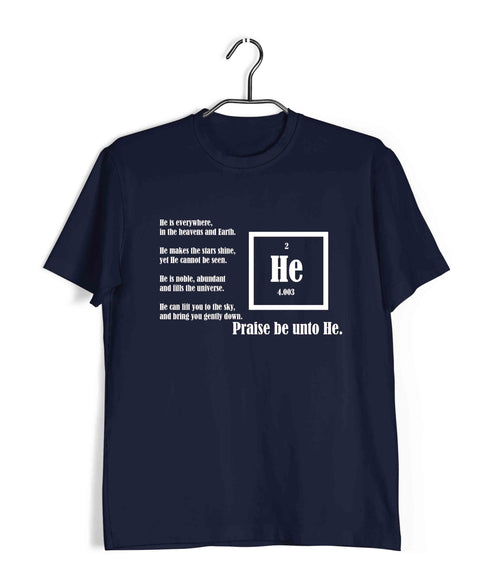 Chemistry Sarcastic Praise Helium Science Nerd Casual Graphic Printed T-Shirt for Men