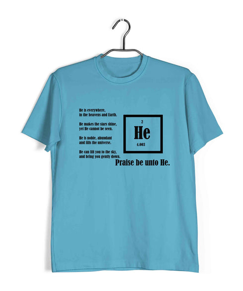 Chemistry Sarcastic Praise Helium Science Nerd Casual Graphic Printed T-Shirt for Men