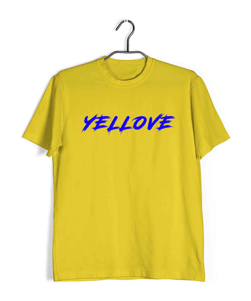 Cricket Yellove Sports Casual Graphic Printed T-Shirt for Men