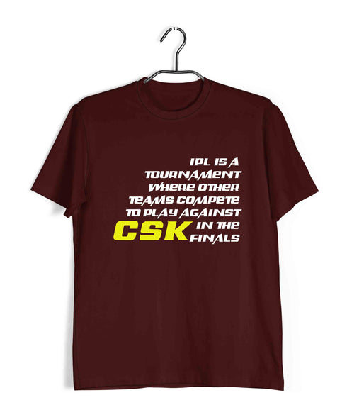 Sports Cricket is IPL is Custom Printed Graphic Design T-Shirt for Men