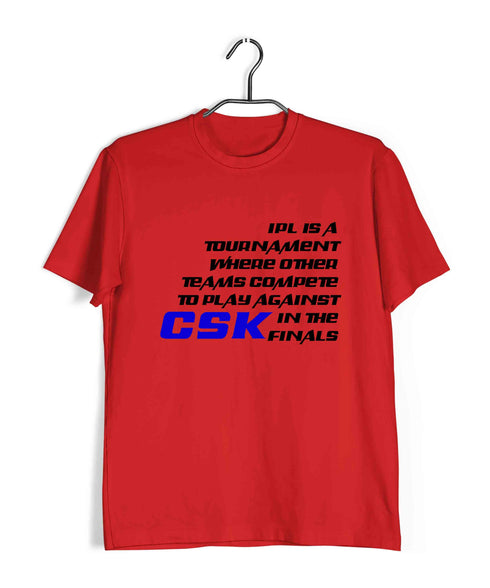 Sports Cricket is IPL is Custom Printed Graphic Design T-Shirt for Men