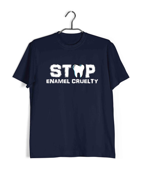 Dentist Medicine Dentist Stop Enamel Cruelty Custom Printed Graphic Design T-Shirt for Women
