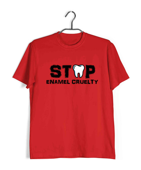 Dentist Medicine Dentist Stop Enamel Cruelty Custom Printed Graphic Design T-Shirt for Women