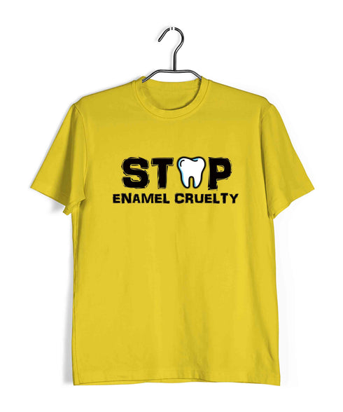 Dentist Medicine Dentist Stop Enamel Cruelty Custom Printed Graphic Design T-Shirt for Women