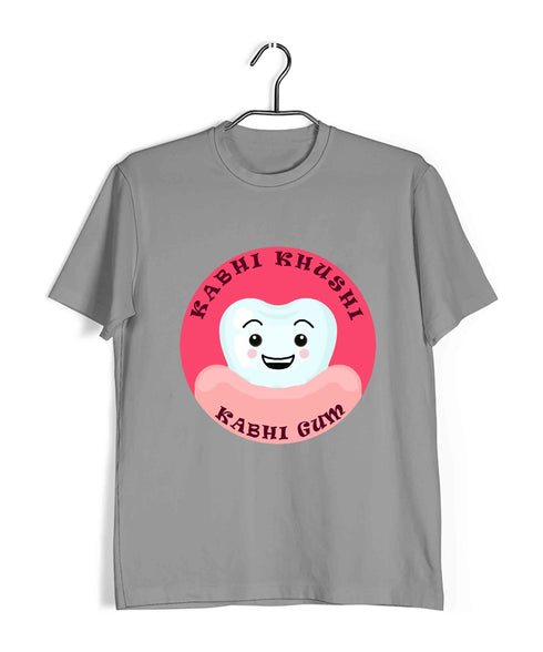 Dentist Medicine Dentist Kabhi Khushi Kabhi Ghum Custom Printed Graphic Design T-Shirt for Men