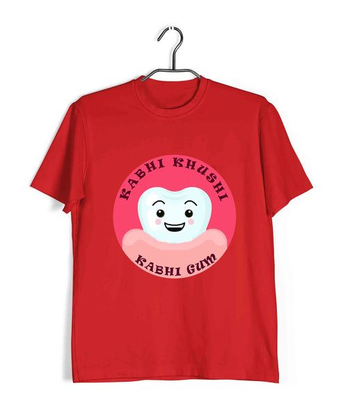Dentist Medicine Dentist Kabhi Khushi Kabhi Ghum Custom Printed Graphic Design T-Shirt for Women