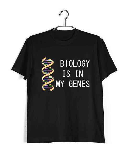 Science Nerd Biology Biology is in my Genes Custom Printed Graphic Design T-Shirt for Women