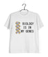Science Nerd Biology Biology is in my Genes Custom Printed Graphic Design T-Shirt for Men