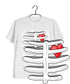 Science Nerd Biology Heart in Ribcage Custom Printed Graphic Design T-Shirt for Women
