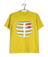 Science Nerd Biology Heart in Ribcage Custom Printed Graphic Design T-Shirt for Men
