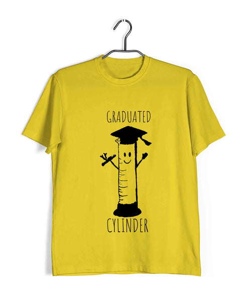 Science Nerd Biology Graduated Cylinder Custom Printed Graphic Design T-Shirt for Women