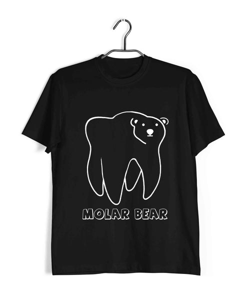 Dentist Medicine Dentist Molar Bear Custom Printed Graphic Design T-Shirt for Men
