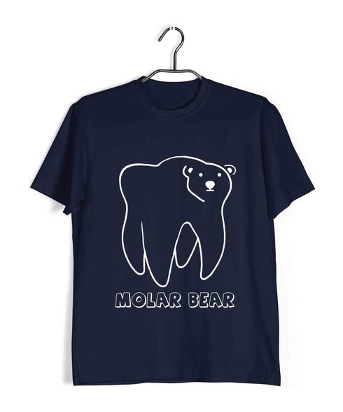 Dentist Medicine Dentist Molar Bear Custom Printed Graphic Design T-Shirt for Women