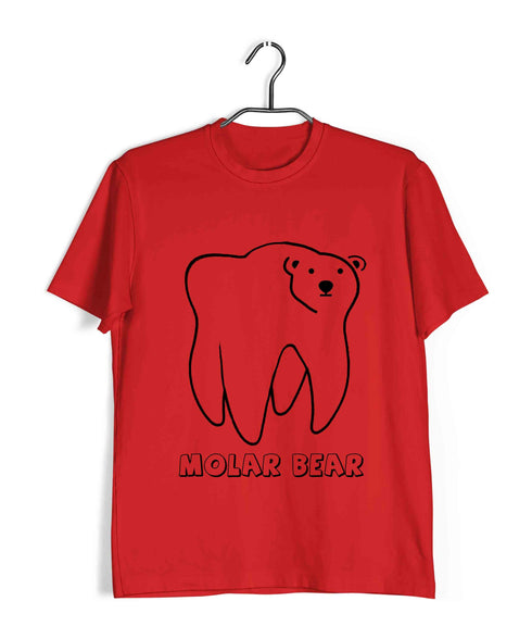 Dentist Medicine Dentist Molar Bear Custom Printed Graphic Design T-Shirt for Women
