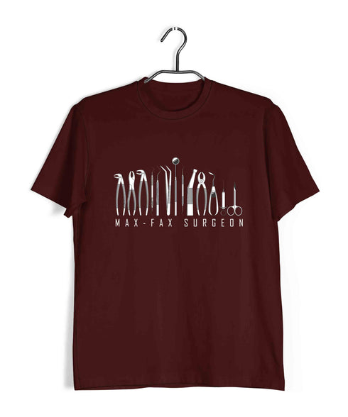 Dentist Medicine Dentist Max-Fax Surgeon Custom Printed Graphic Design T-Shirt for Men