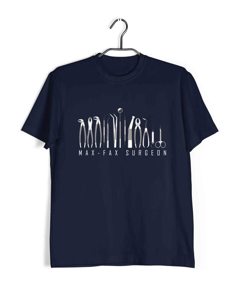 Dentist Medicine Dentist Max-Fax Surgeon Custom Printed Graphic Design T-Shirt for Men