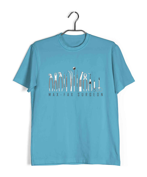 Dentist Medicine Dentist Max-Fax Surgeon Custom Printed Graphic Design T-Shirt for Men