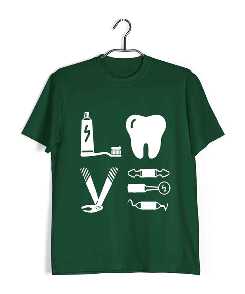 Dentist Medicine Dentist Love Custom Printed Graphic Design T-Shirt for Women