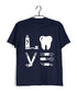 Dentist Medicine Dentist Love Custom Printed Graphic Design T-Shirt for Women