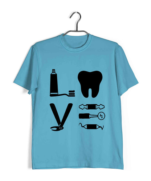 Dentist Medicine Dentist Love Custom Printed Graphic Design T-Shirt for Men