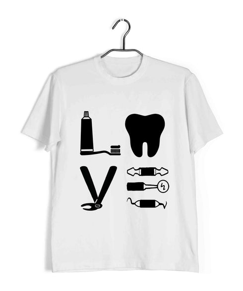 Dentist Medicine Dentist Love Custom Printed Graphic Design T-Shirt for Women