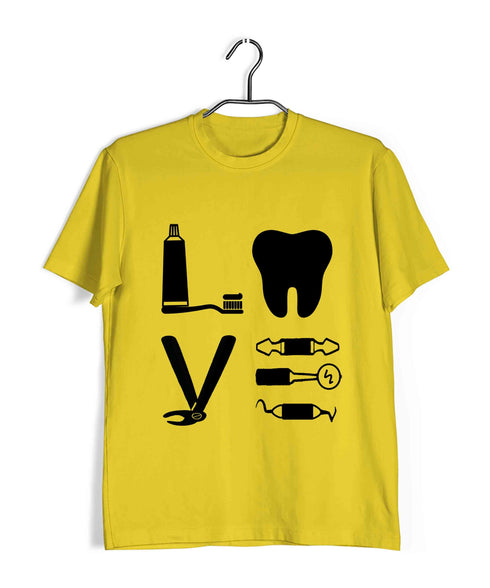 Dentist Medicine Dentist Love Custom Printed Graphic Design T-Shirt for Men