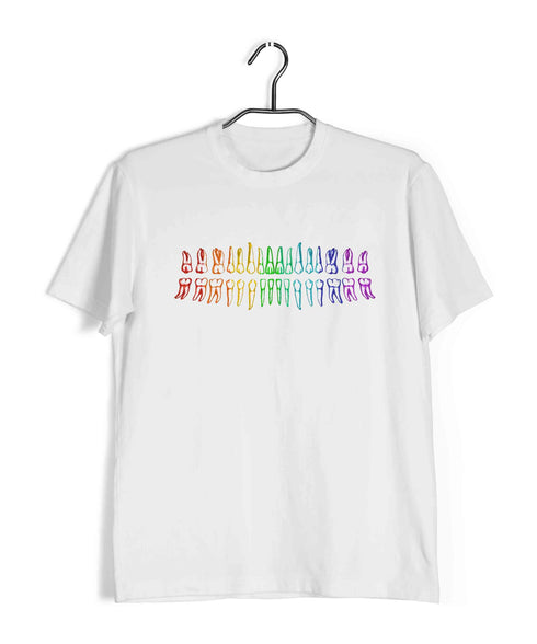 Dentist Medicine Dentist Teeth Diagram Custom Printed Graphic Design T-Shirt for Men