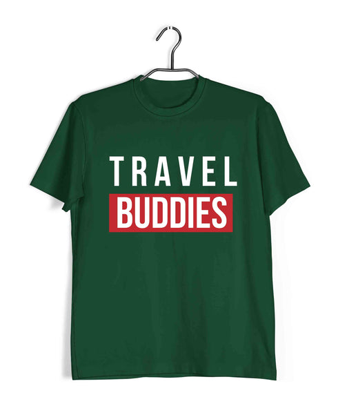 Wanderlust Travel Travel Travel Buddies Custom Printed Graphic Design T-Shirt for Men