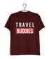 Wanderlust Travel Travel Travel Buddies Custom Printed Graphic Design T-Shirt for Men