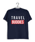 Wanderlust Travel Travel Travel Buddies Custom Printed Graphic Design T-Shirt for Men