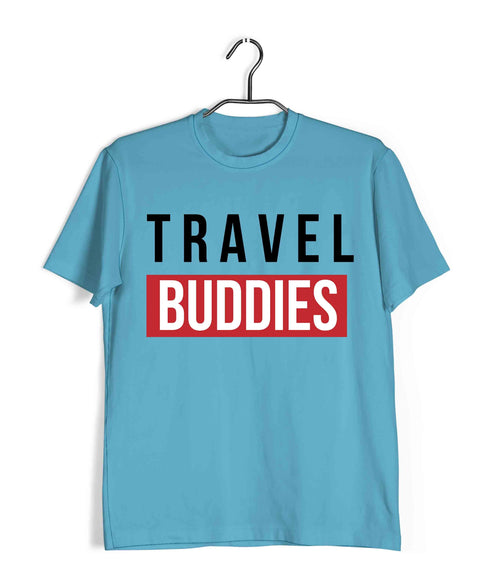 Wanderlust Travel Travel Travel Buddies Custom Printed Graphic Design T-Shirt for Men
