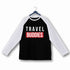 Travel Wanderlust Travel Buddies Custom Printed Graphic Design Raglan T-Shirt for Women