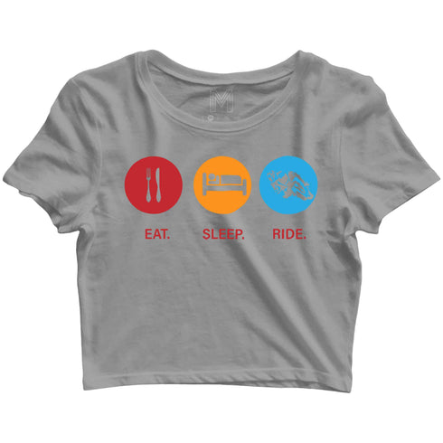 Travel womens crop top