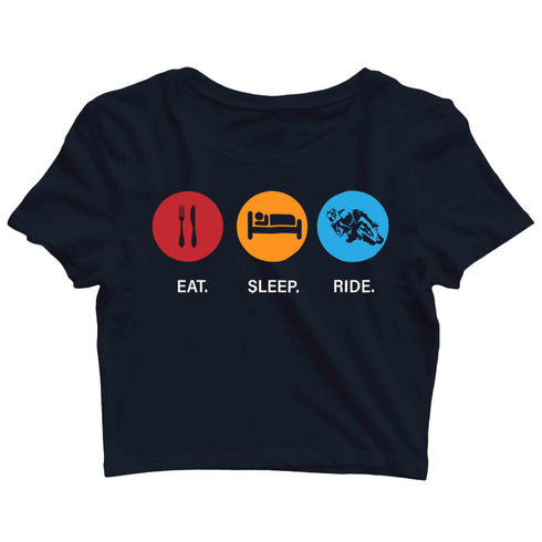 Travel womens crop top