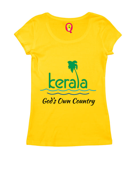 Quirkipedia God's Own Country Malayalam Kerala Womens Tshirts