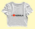 Quirkipedia I Love Kerala Malayalam Kerala Womens Crop Tops