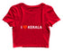 Quirkipedia I Love Kerala Malayalam Kerala Womens Crop Tops