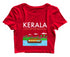 Quirkipedia Kerala-Boat Sail Malayalam Dulquer Womens Crop Tops
