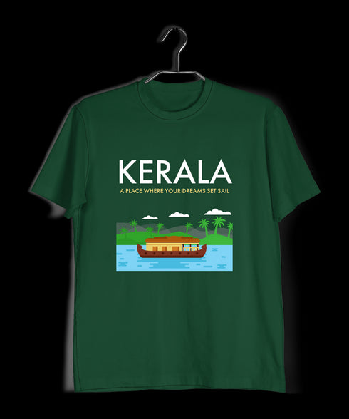 Quirkipedia Kerala-Boat Sail Malayalam Dulquer Mens TShirts