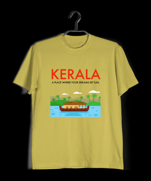 Quirkipedia Kerala-Boat Sail Malayalam Dulquer Mens TShirts