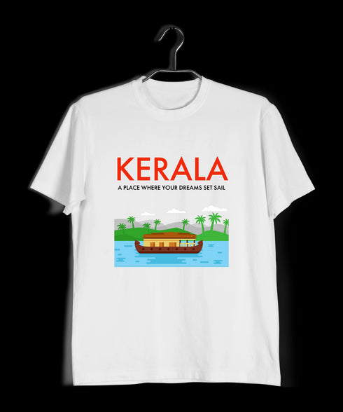 Quirkipedia Kerala-Boat Sail Malayalam Dulquer Mens TShirts