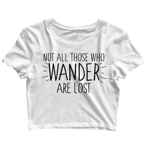 Wanderlust Not all Those Wander are Lost Travel Casual Graphic Printed T-Shirt for Men